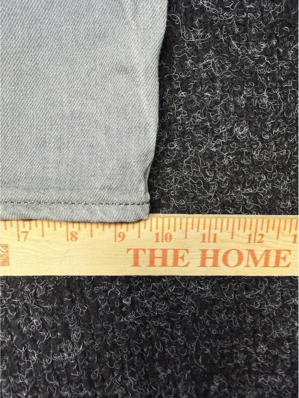 Levi's Men's Light Wash Gray Straight Fit Cotton Denim Jeans Mid Rise